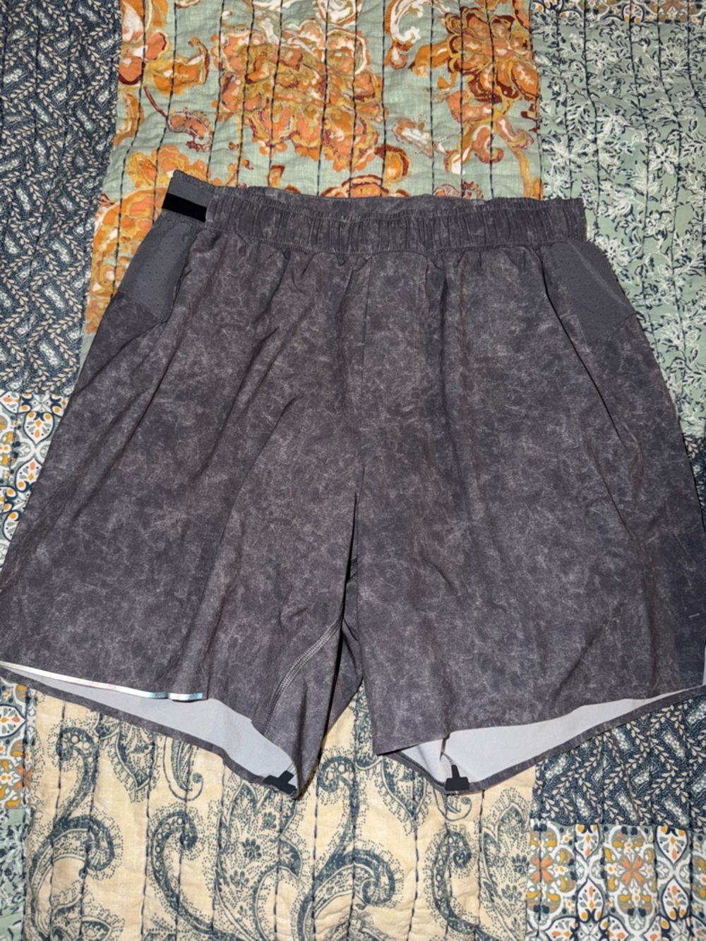 lululemon athletica Men's Washed Charcoal Athletic Shorts